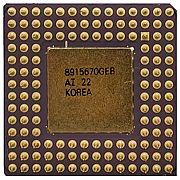 Центральный процессор (CPU) Intel i386DX (Socket PGA 132) [1 core] 25 МГц