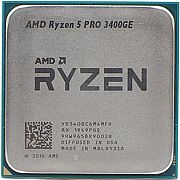 Центральный процессор (CPU) AMD Ryzen 5 Pro 3400GE {Picasso} (PGA AM4) [4 cores] L3 4M, 3.3 ГГц
