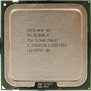 Центральный процессор (CPU) Intel Celeron D 356 {Cedar Mill} (LGA 775) [1 core] L2 512K, 3.33 ГГц
