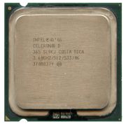 Центральный процессор (CPU) Intel Celeron D 365 {Cedar Mill} (LGA 775) [1 core] L2 512K, 3.6 ГГц