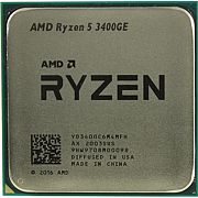Центральный процессор (CPU) AMD Ryzen 5 3400GE {Picasso} (Socket PGA AM4) [4 cores] L3 4M, 3,3 ГГц