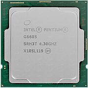 Центральный процессор (CPU) Intel Pentium Gold G6605 {Comet Lake} (LGA 1200) [2 cores] L3 4M, 4.3 ГГц
