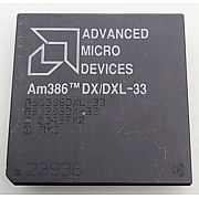 Центральный процессор (CPU) AMD Am386DX-33 (Socket PGA 132) [1 core] 33 МГц