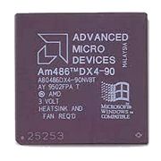 Центральный процессор (CPU) AMD Am486DX4-90 (Socket 3) [1 core] 90 МГц