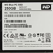 Твердотельный диск (SSD) Western Digital Blue SSD WDS250G1B0A (SATA 3) 250 Гб