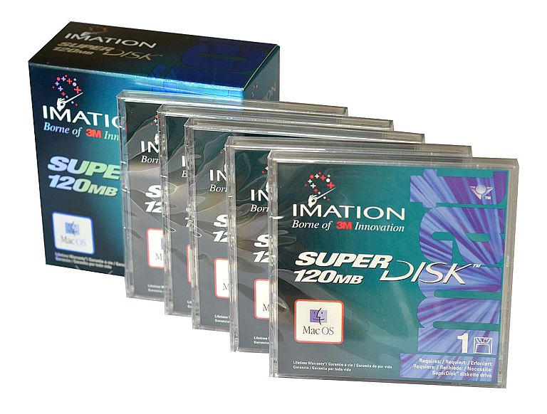 Дискеты SuperDisk в упаковке