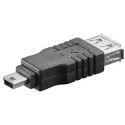 Переходник USB-A (F) на USB Mini B (M)